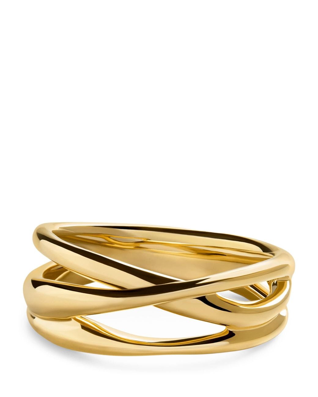 Monica Vinader Metallic Vermeil Nura Crossover Ring