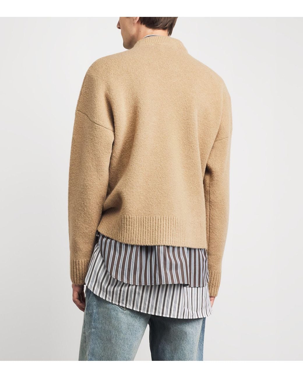 AMI Natural Alpaca-Blend Ami De Coeur Sweater for men