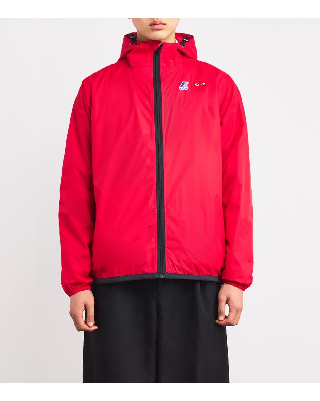 COMME DES GARÇONS PLAY Red X K-Way Nylon Water-Resistant Jacket for men