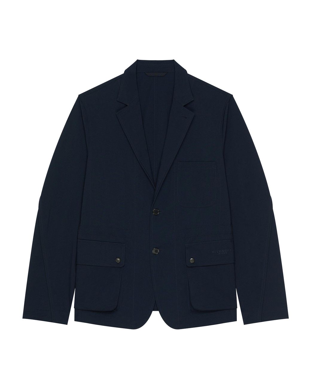 Givenchy Blue Technical Deconstructed Blazer for men