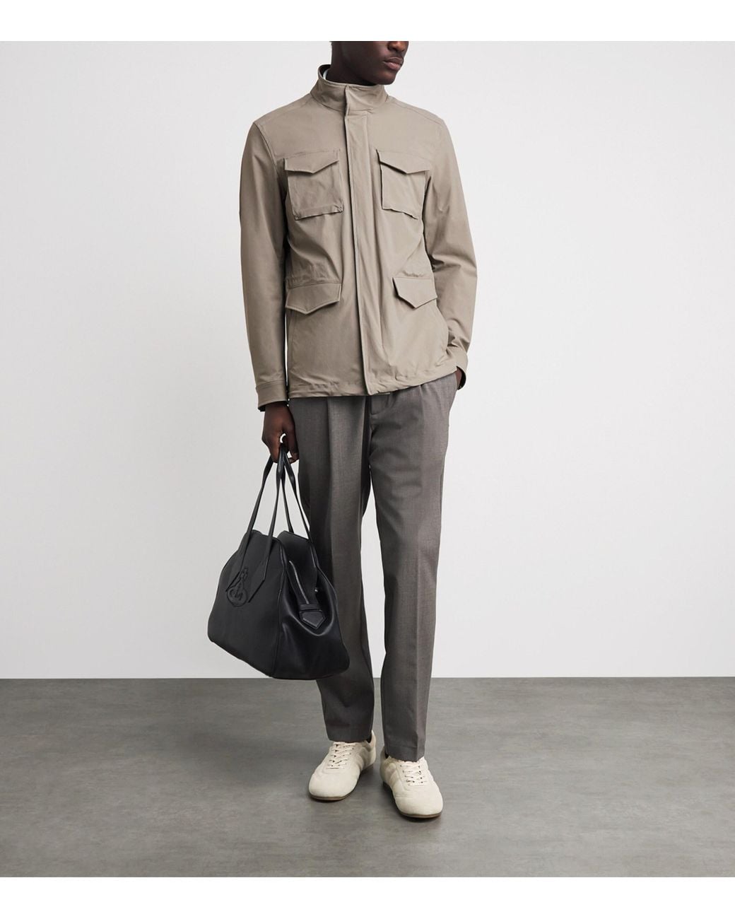 Herno Brown Technical Jacket for men