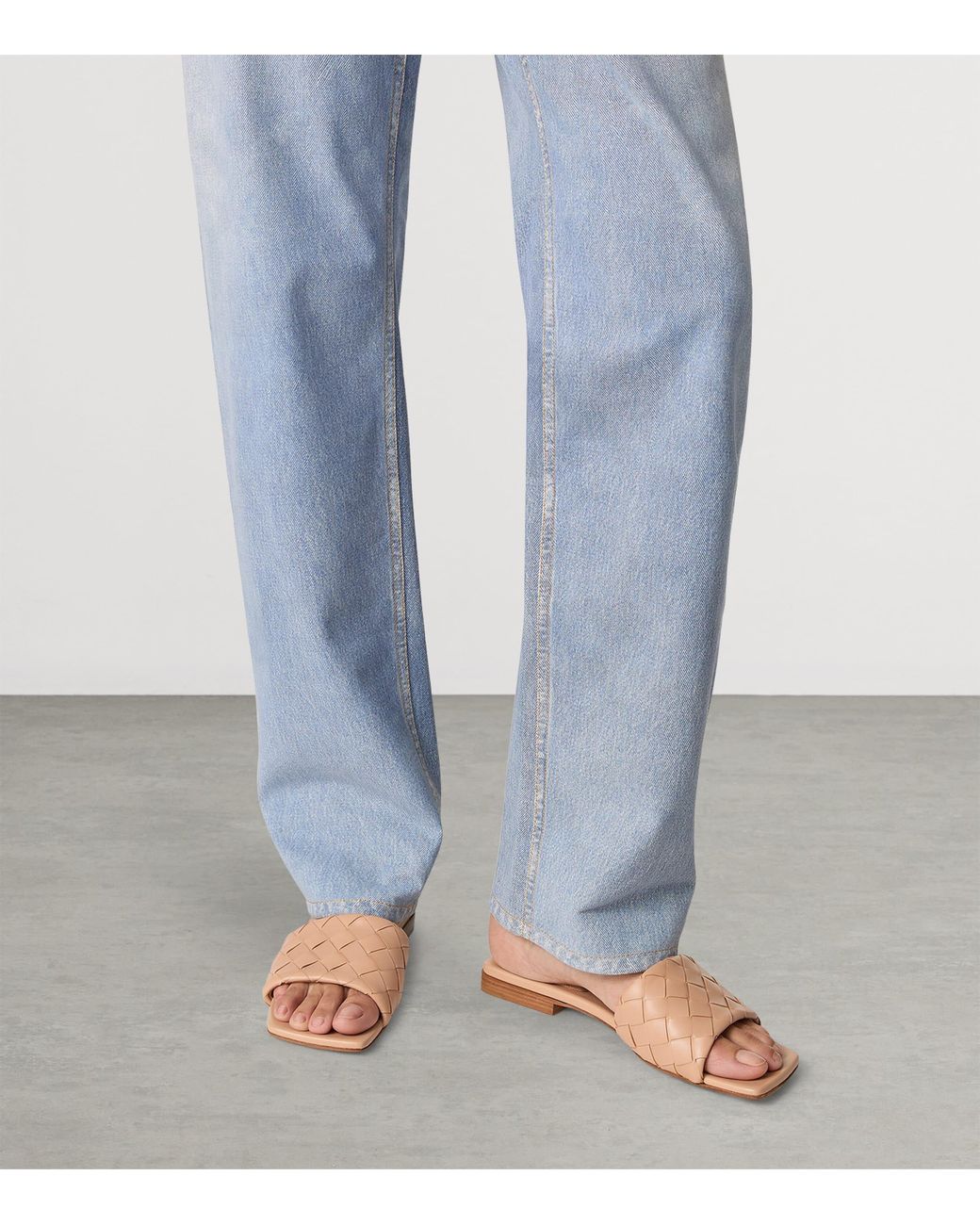 Bottega Veneta Natural Leather Parco Sandals