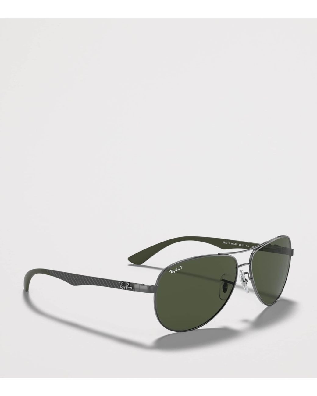Ray-Ban Green Carbon Fibre Pilot Sunglasses for men