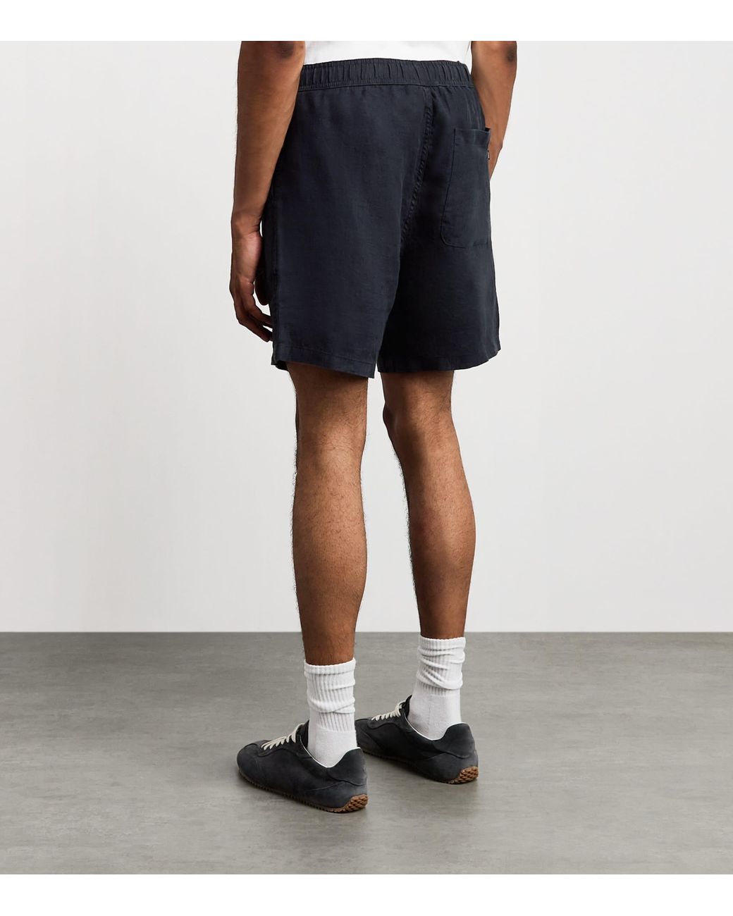 Samsøe & Samsøe Blue Linen Chino Shorts for men