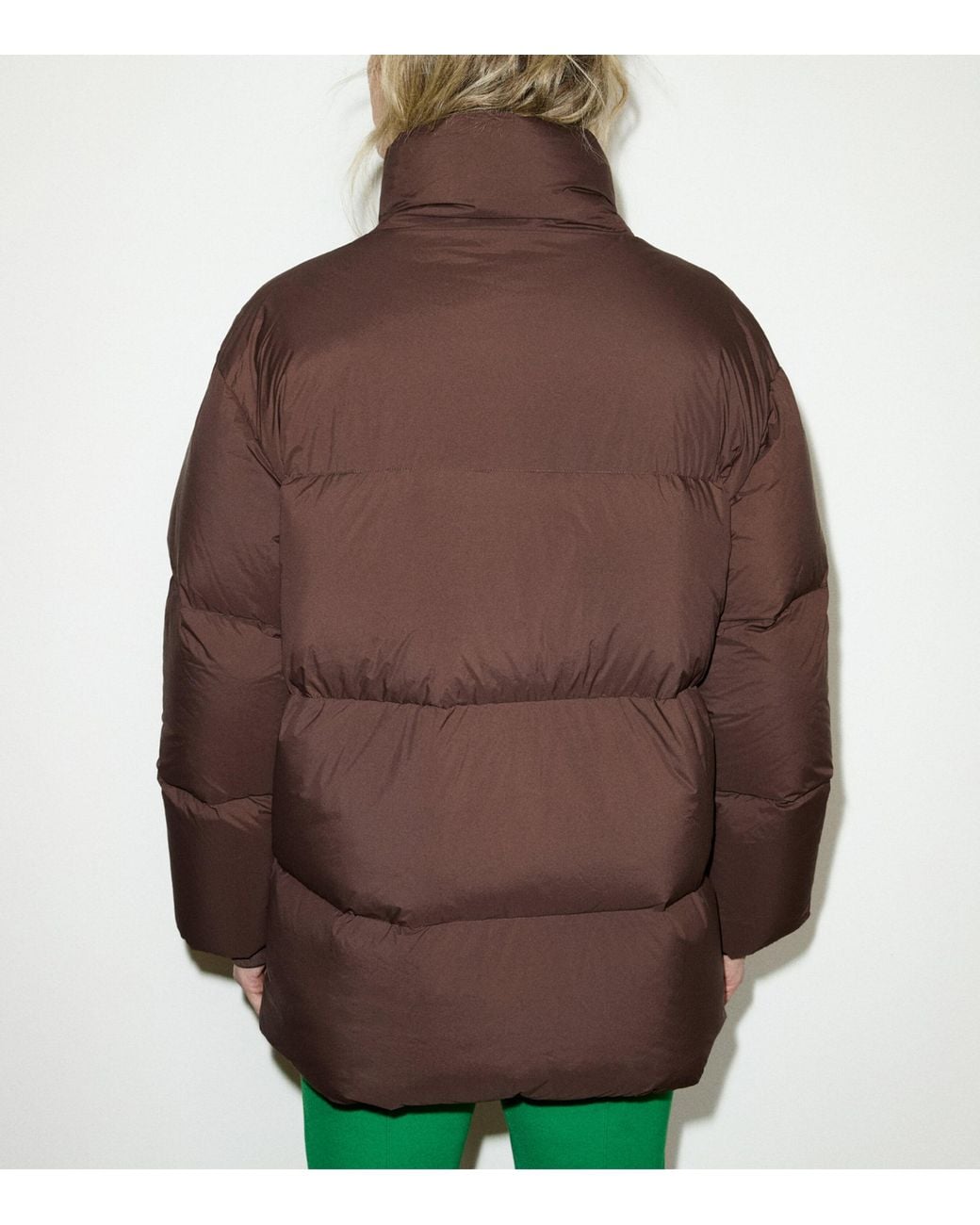MAX&Co. Brown Quilted Down Jacket