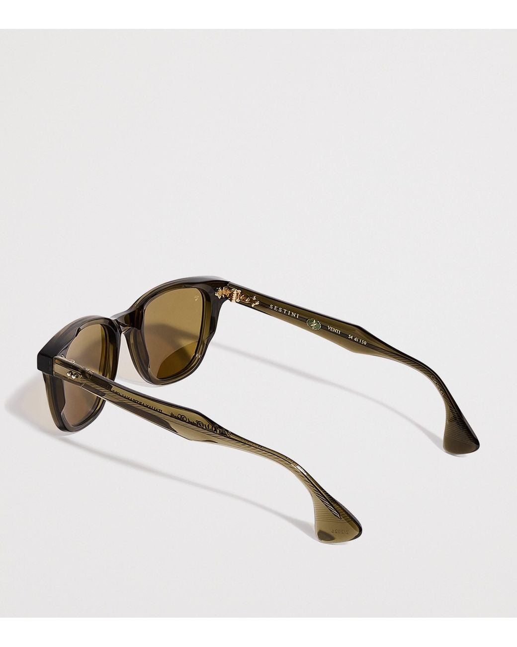 Sestini Eyewear Green Acetate Venti Sunglasses for men