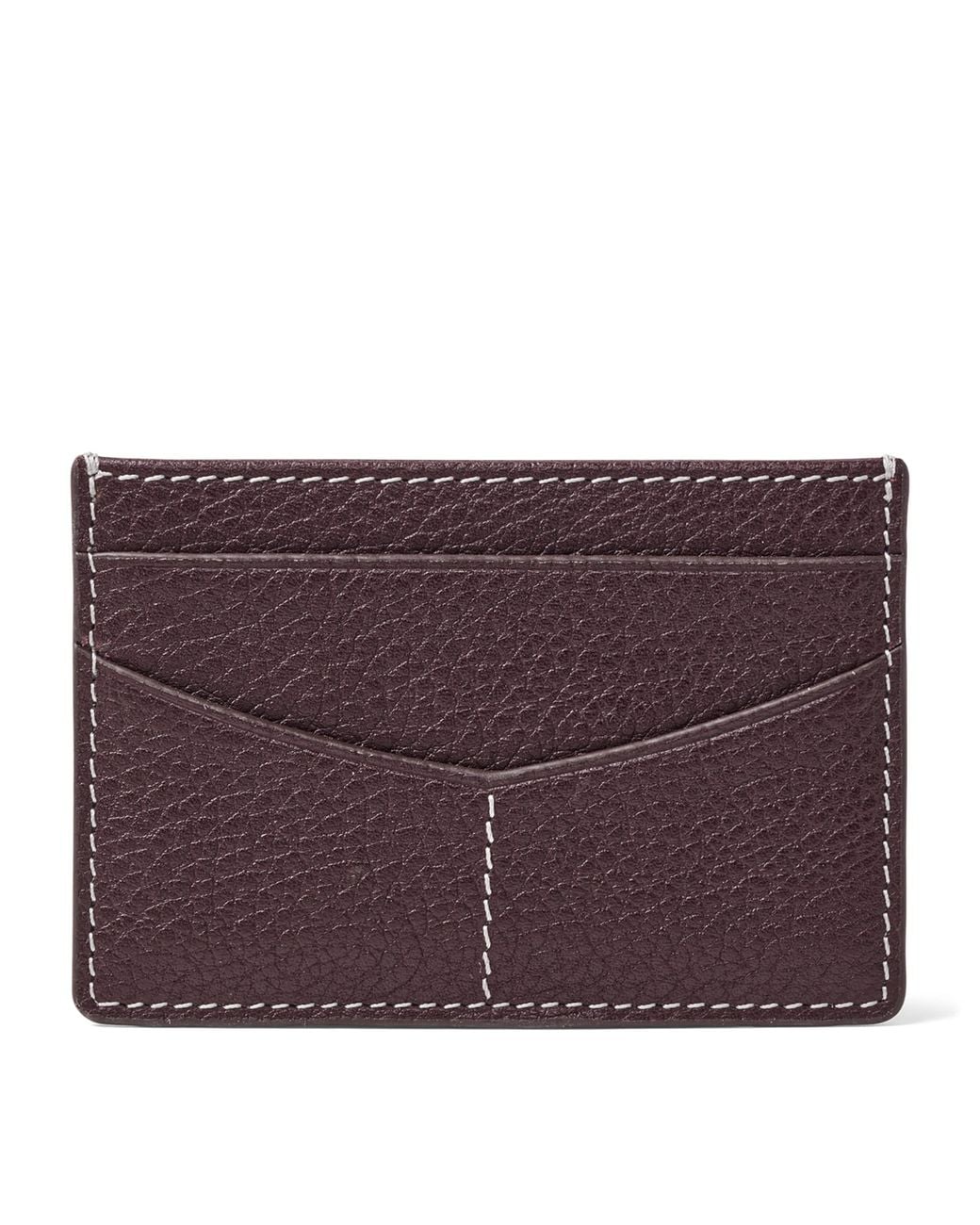 Aspinal Purple Leather Hudson Slim Card Holder