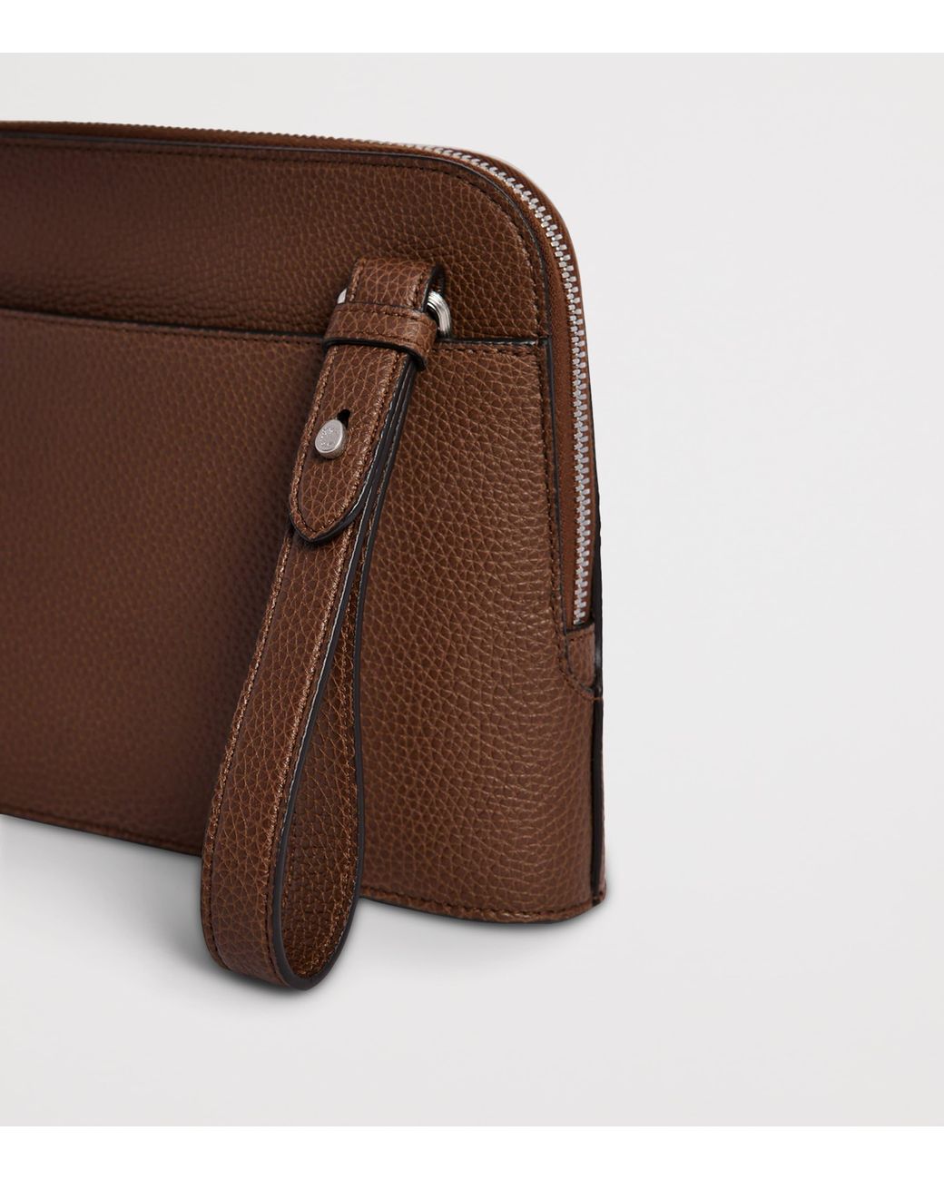 Dunhill Brown Leather Bourdon 27 Pouch for men