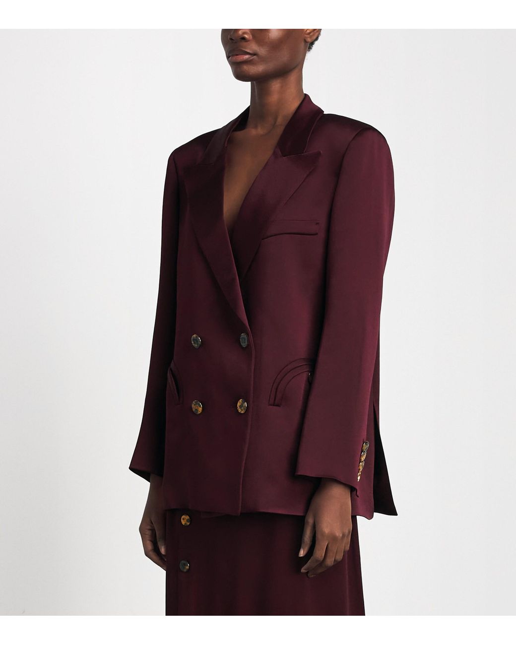 Blazé Milano Purple Satin Everynight Blazer
