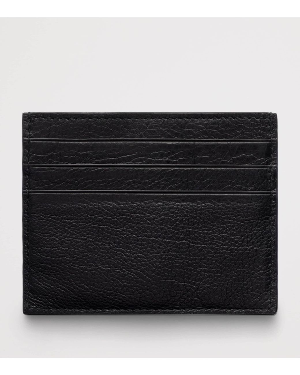 Prada Black Leather Logo Card Holder