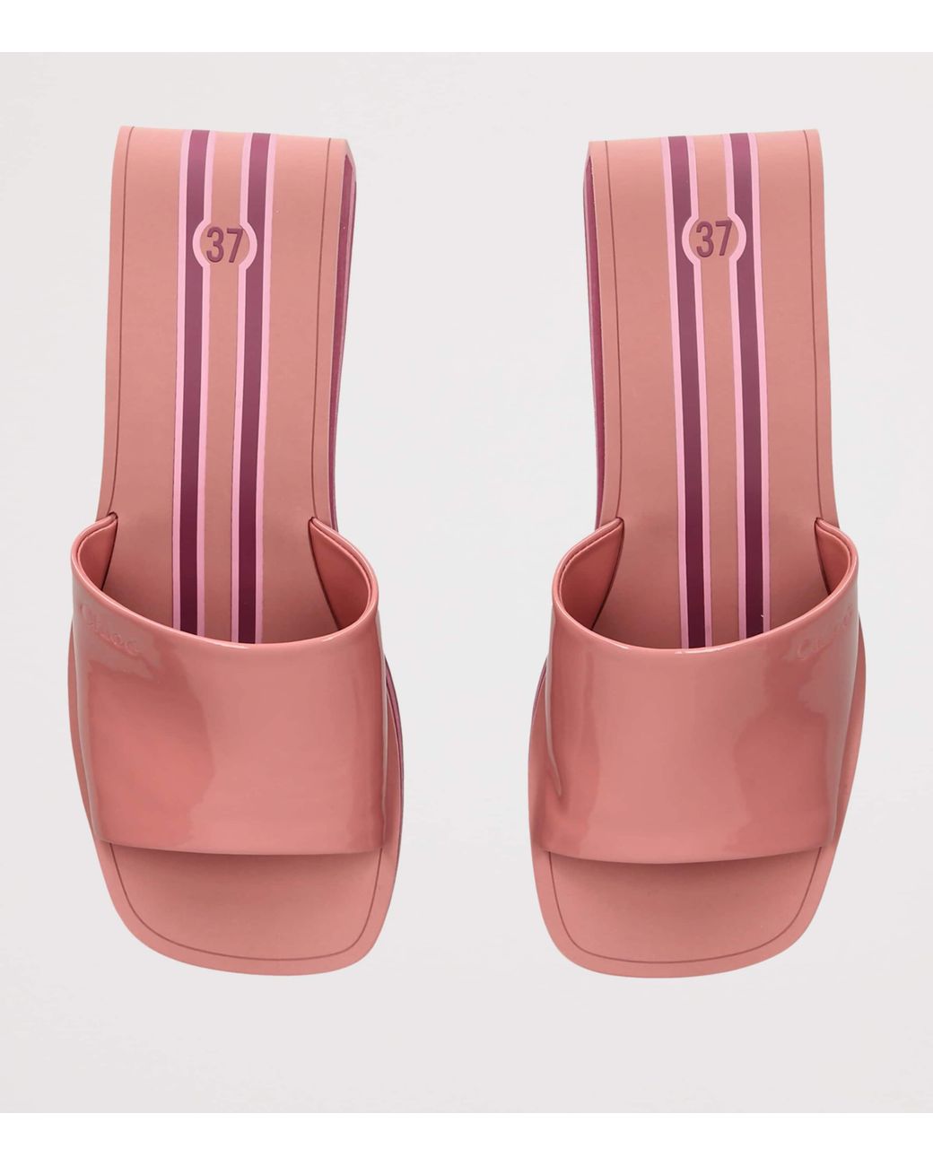 Chloé Red Swimming Cool Wedge Sandals 90