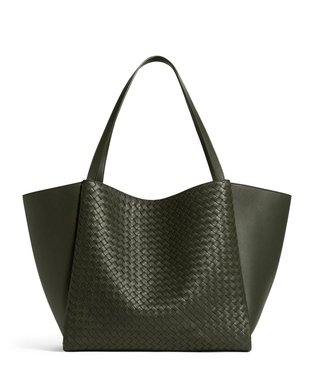 Bottega Veneta Green Large Nappa Leather Corso Shoulder Bag