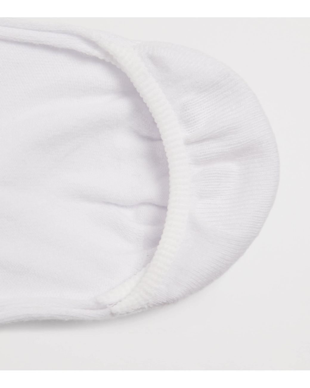 Doré Doré White Cotton Invisible Liner Socks for men