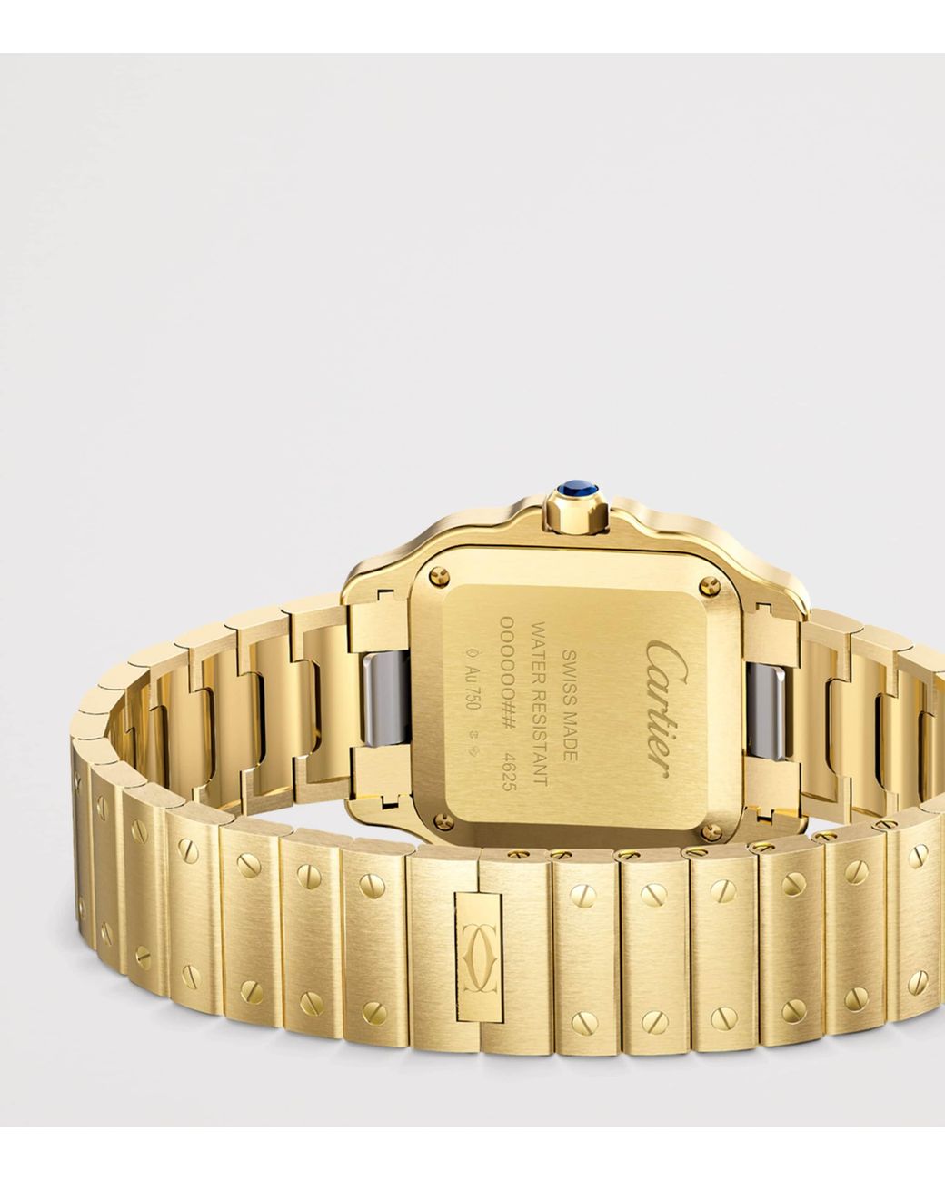 Cartier Metallic Small Santos De Watch