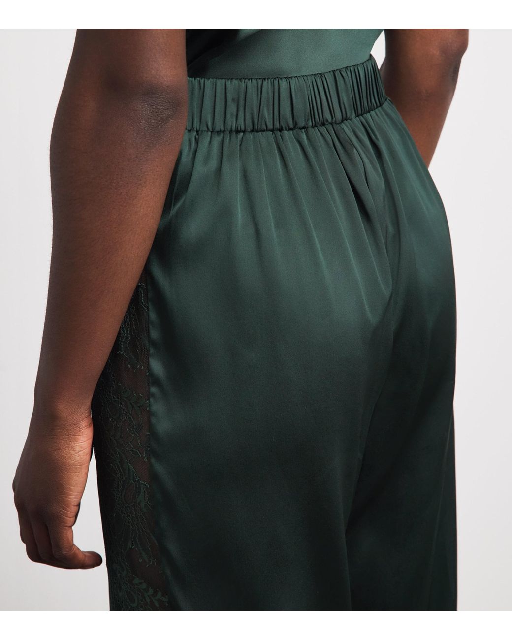 Aubade Green Silk-Blend Midnight Whisper Pyjama Trousers