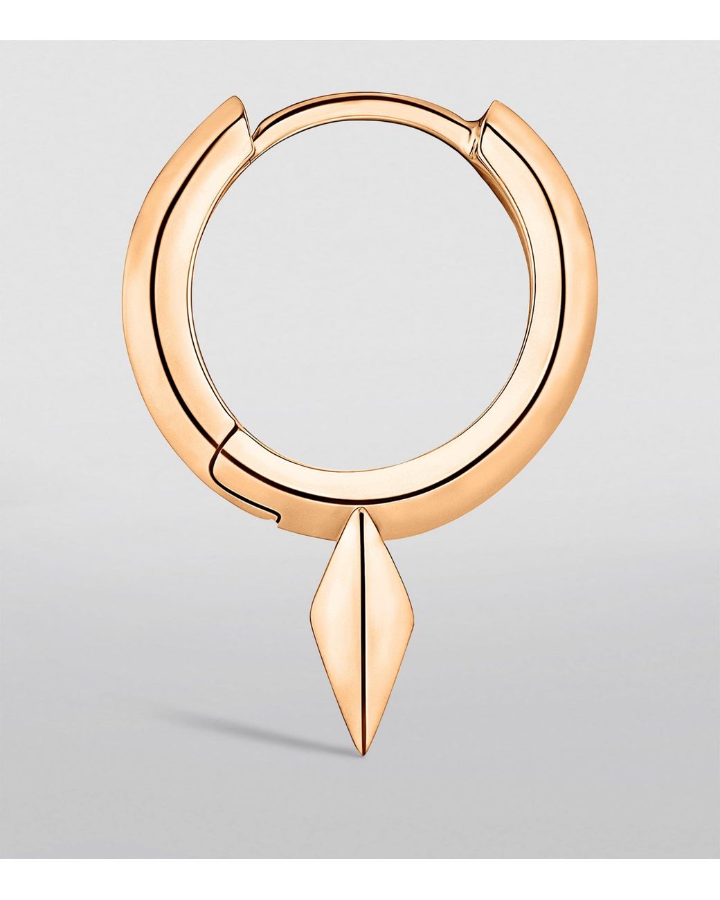 Maria Tash Metallic Faceted Single Short Spike Hoop Earring