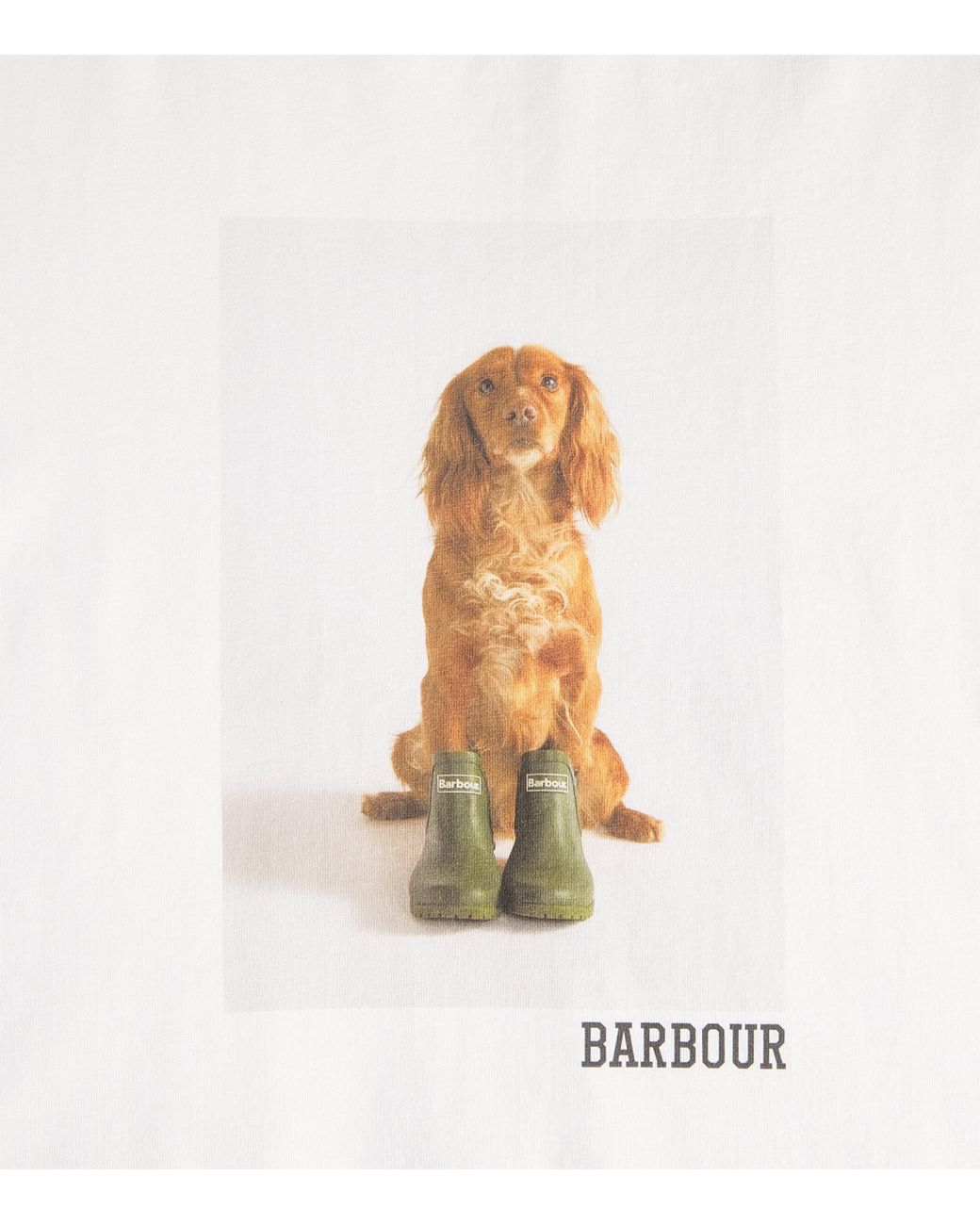 Barbour White Cotton Bedale T-Shirt