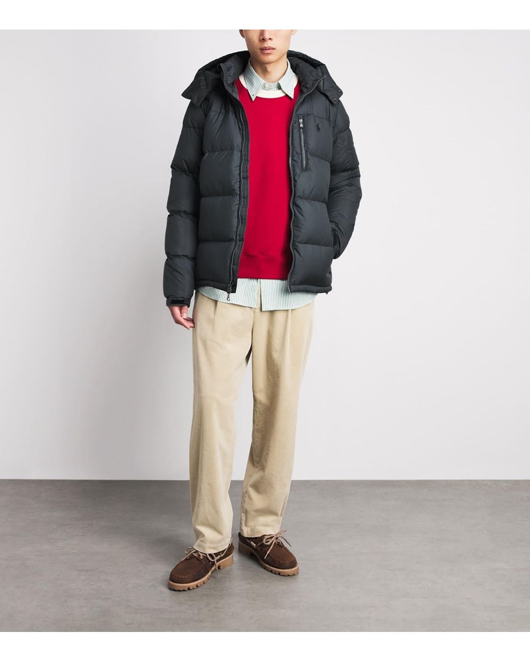 Polo Ralph Lauren Gray Down-Padded Gorham Jacket for men