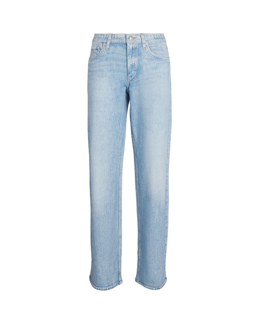 Rag & Bone Blue Trompe-L'Oeil Wide-Leg Trousers