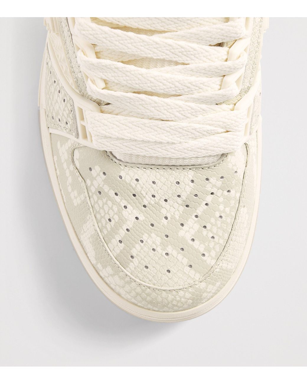 Amiri Natural Leather Snakeskin-Effect Skyline Ma Sneakers for men