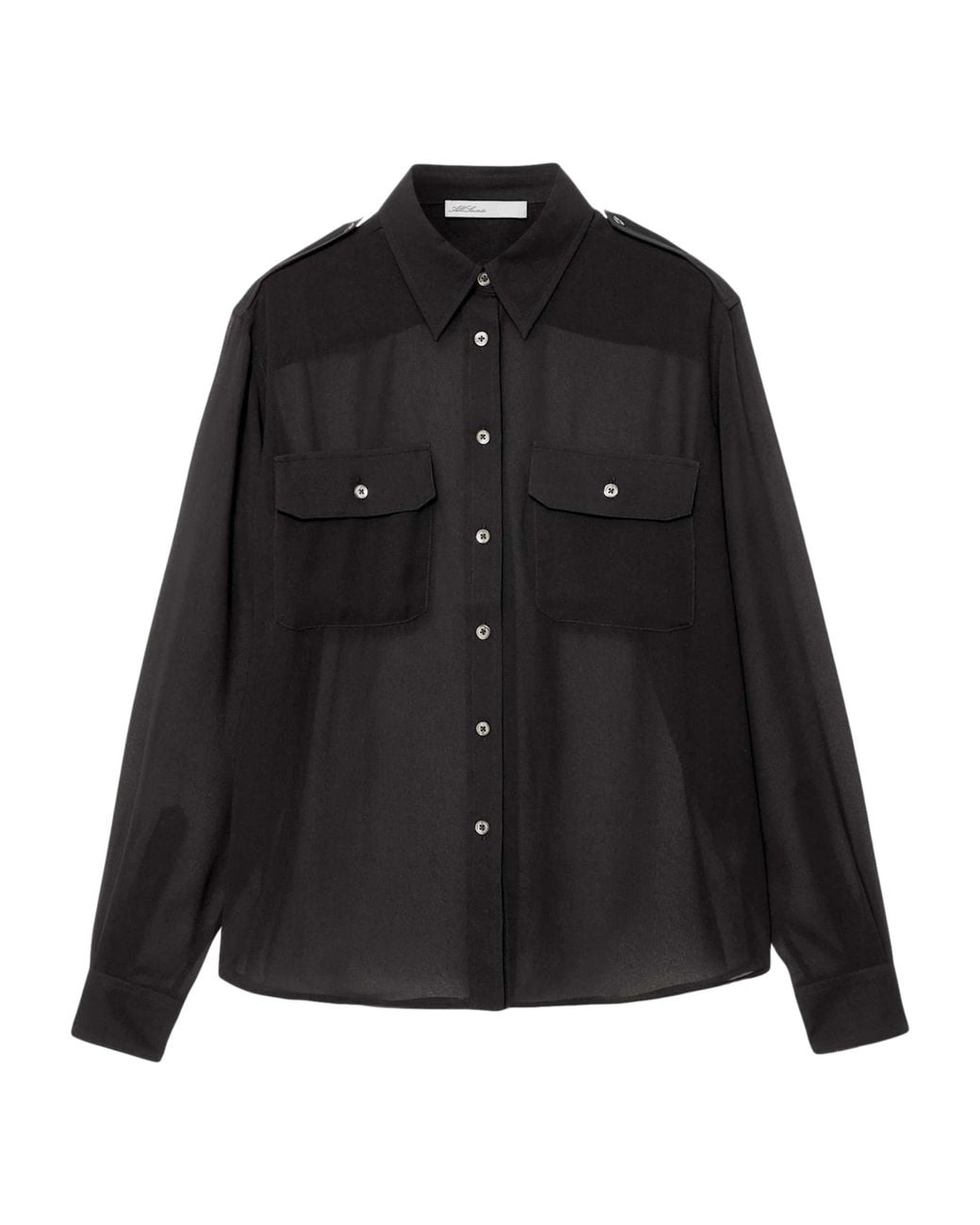 AllSaints Black Maven Shirt