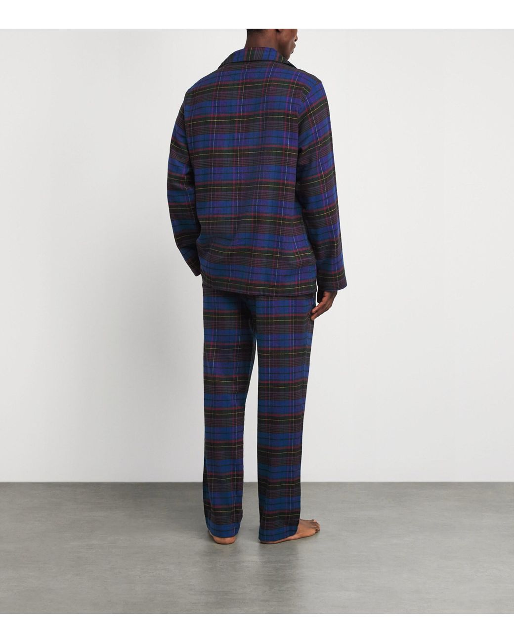 Polo Ralph Lauren Blue Cotton Flannel Polo Bear Pyjama Set for men