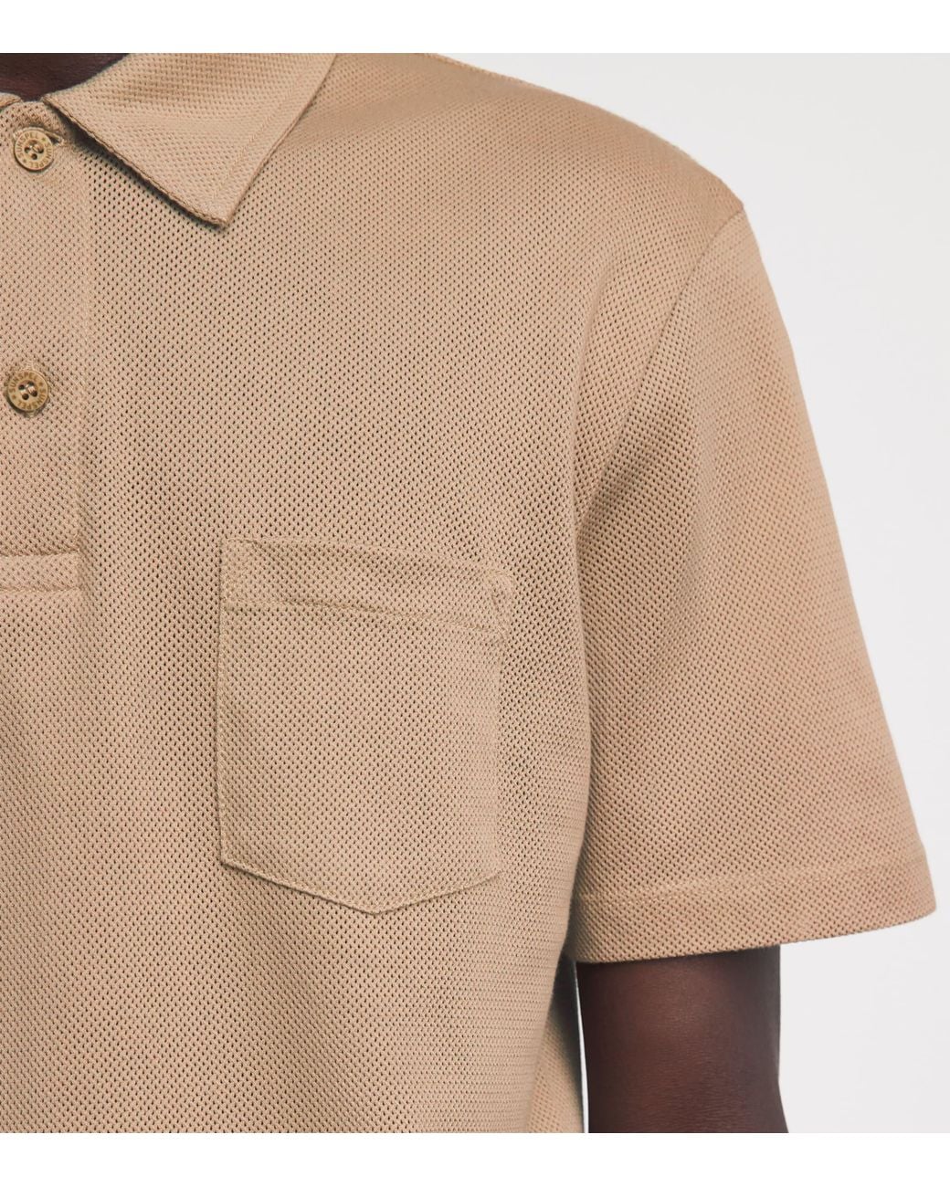 Sunspel Natural Supima Cotton Riviera Polo Shirt for men