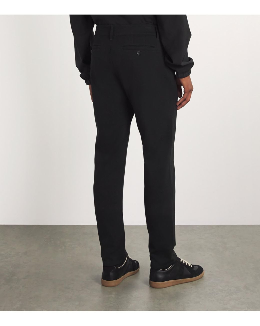PAIGE Black Slim-fit Stretch Trousers for men