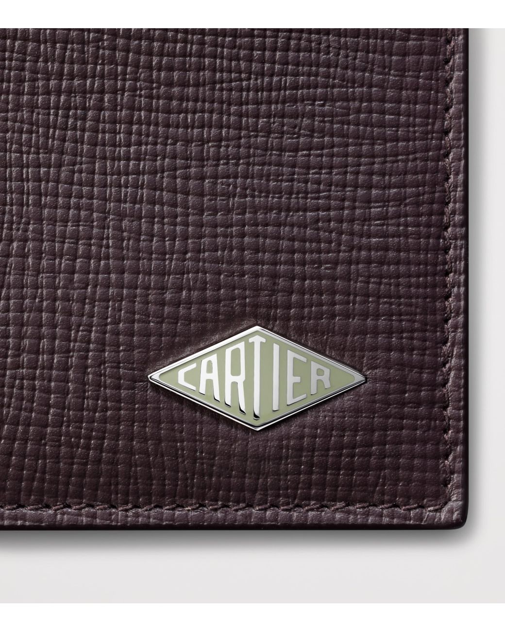 Cartier Purple Leather Losange Card Holder for men