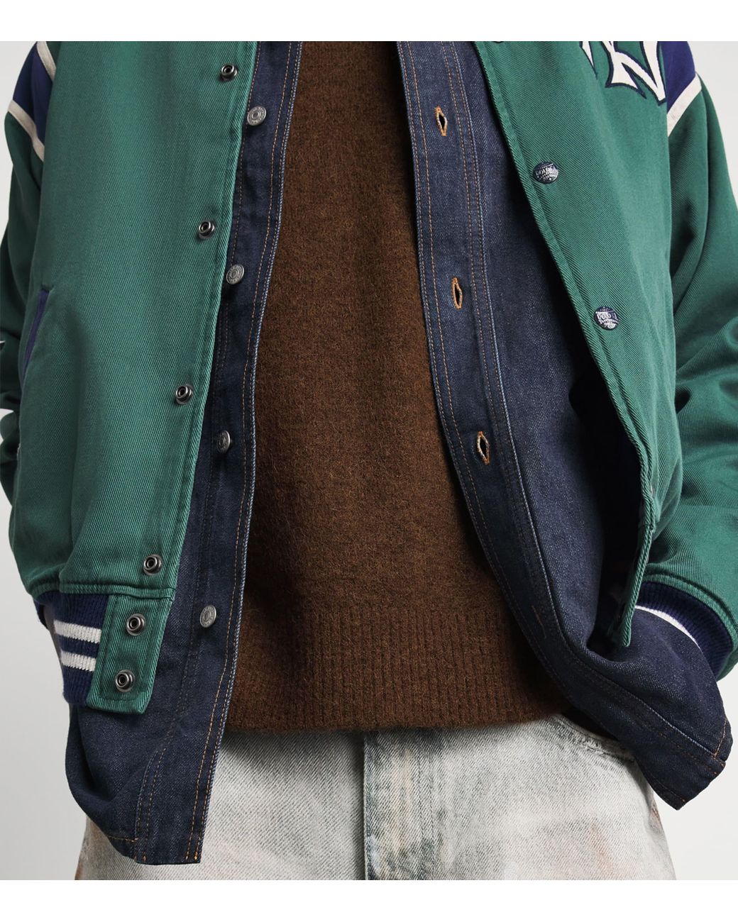 Represent Brown Wool-Blend Logo Sweater for men