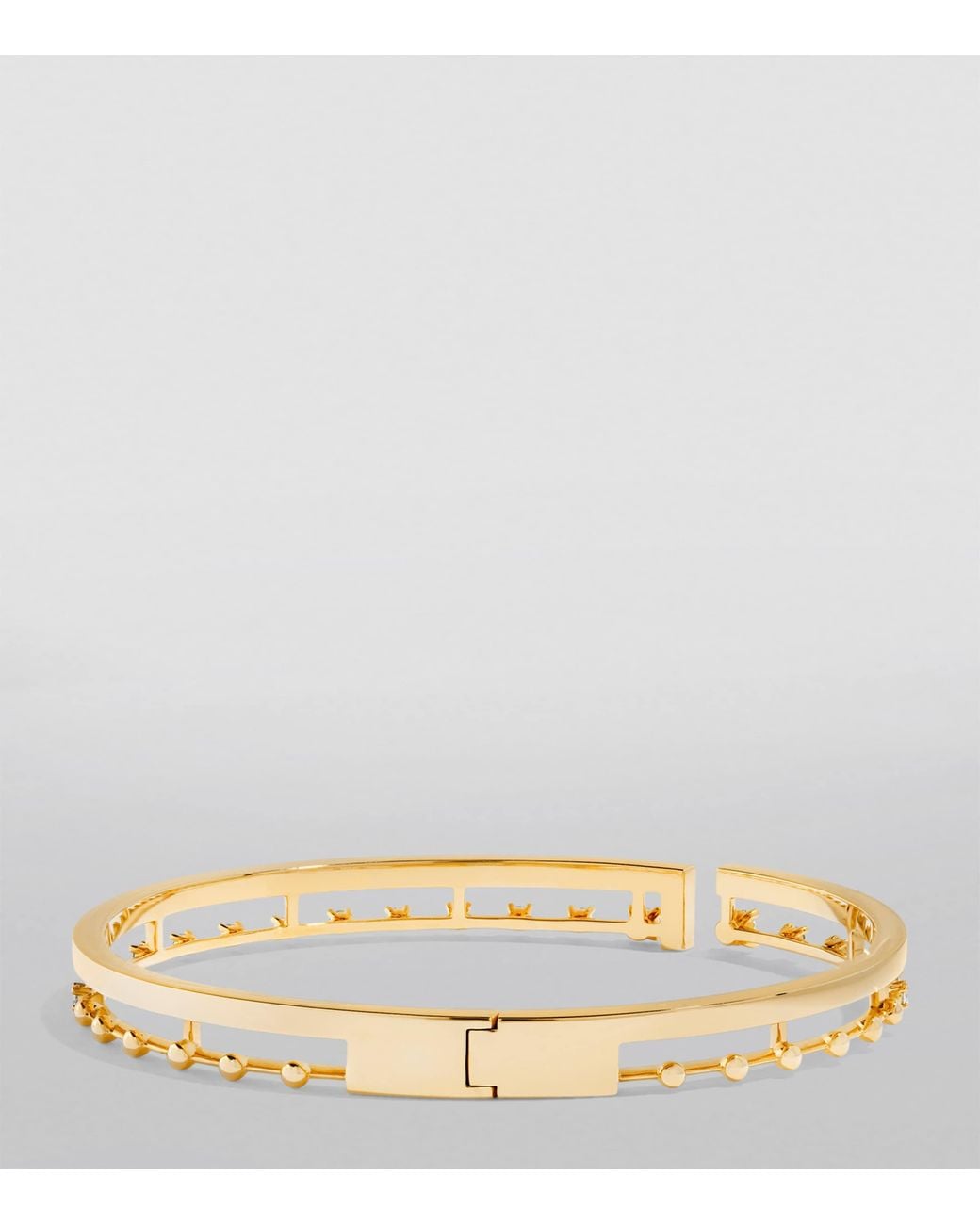 Marli New York Metallic Small And Diamond Avenues Bangle