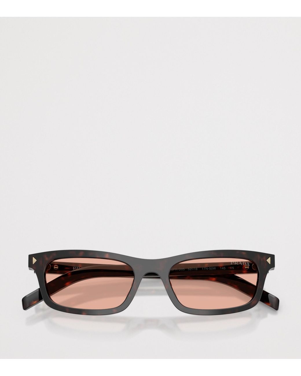 Prada Brown Acetate Pillow Sunglasses