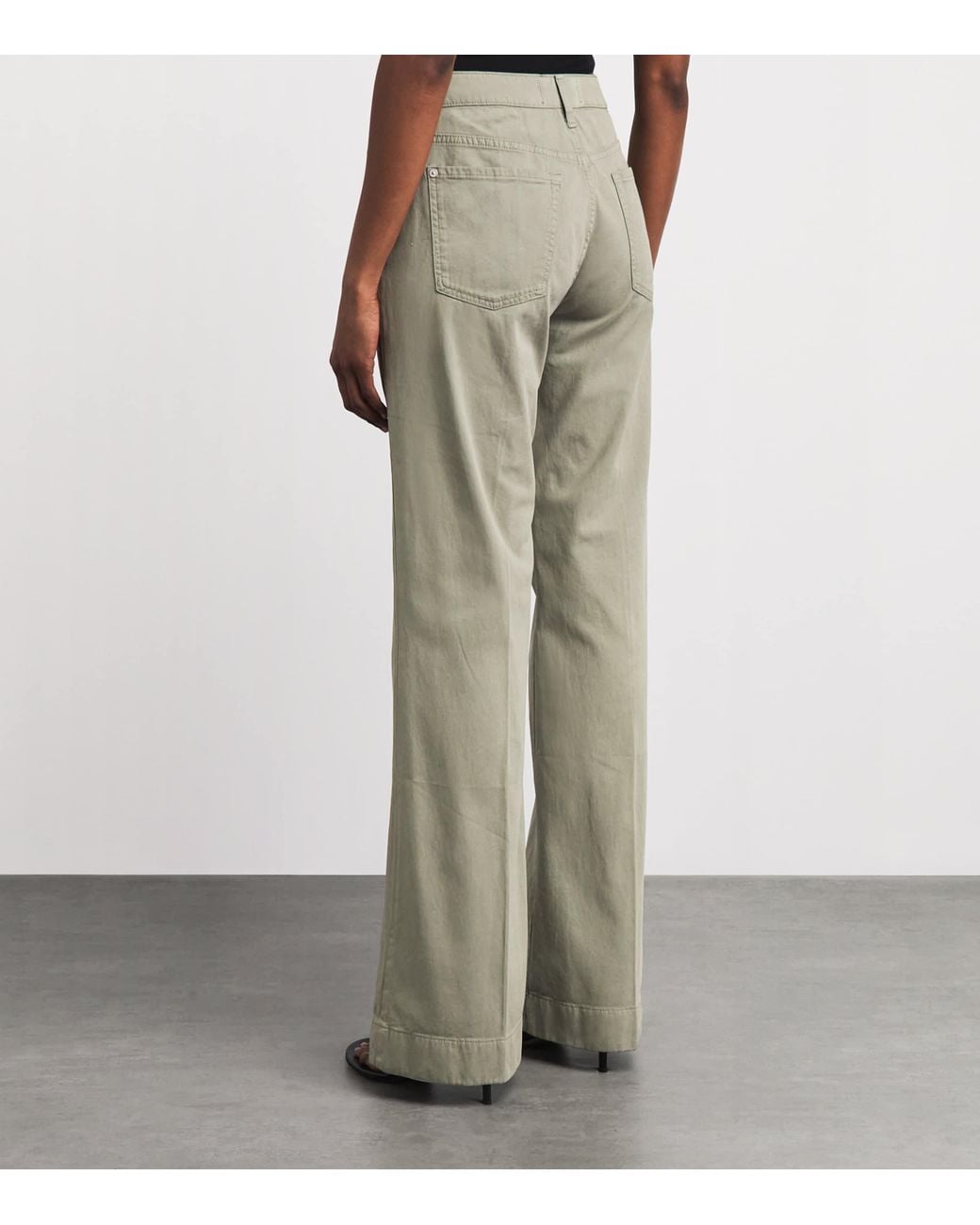 7 For All Mankind Gray Modern Dojo Soho Wide-Leg Jeans