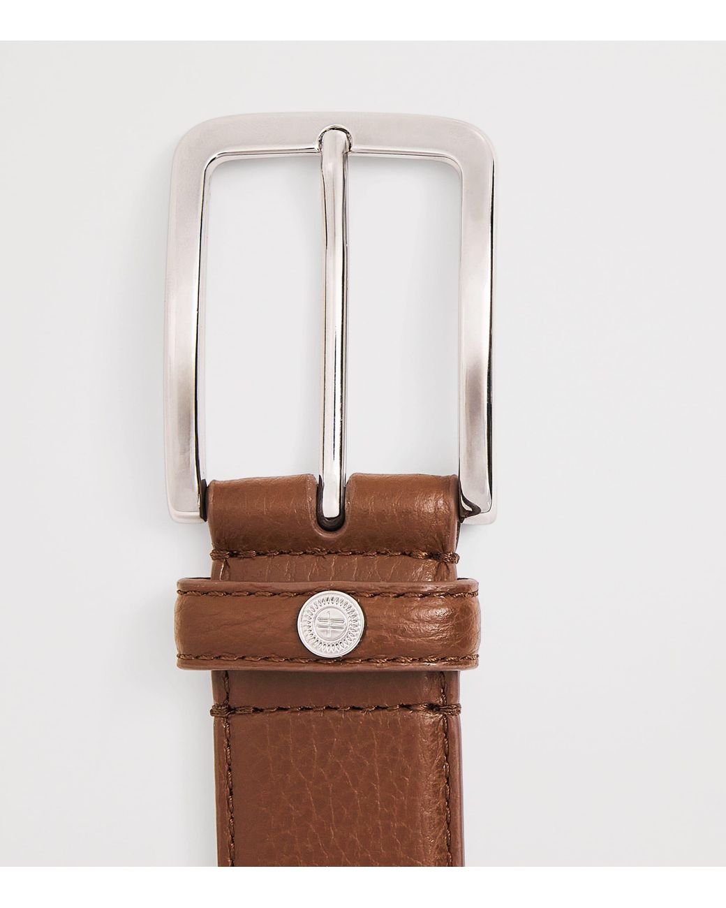 Harrods Brown Leather Belt for men