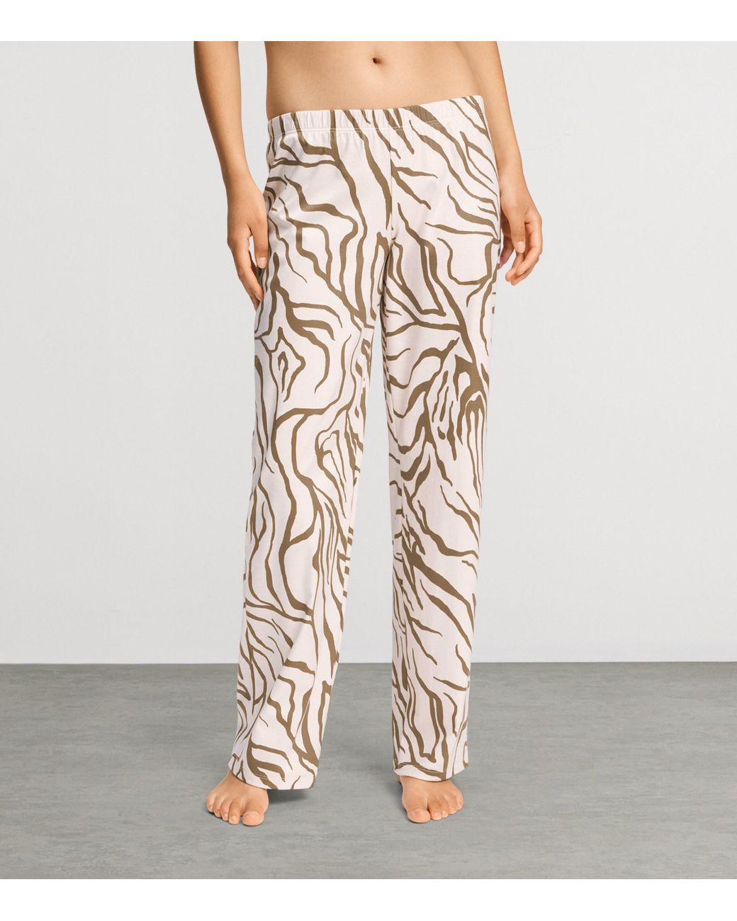 Hanro White Cotton Loungy Nights Pyjama Trousers