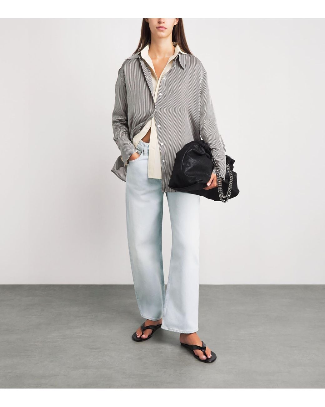 Agolde White Arc Barrel-Leg Jeans