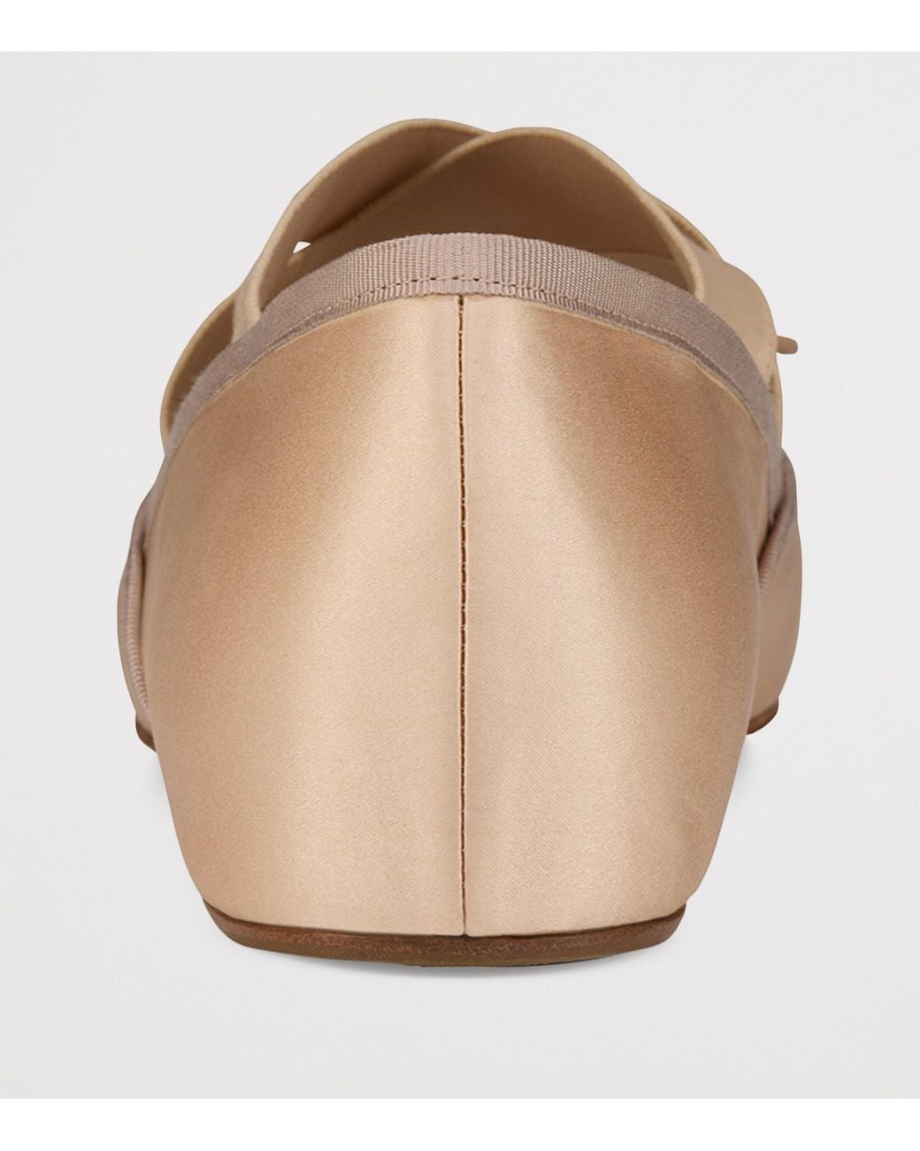 Christian Louboutin Natural Cassiasticina Satin Ballet Flats
