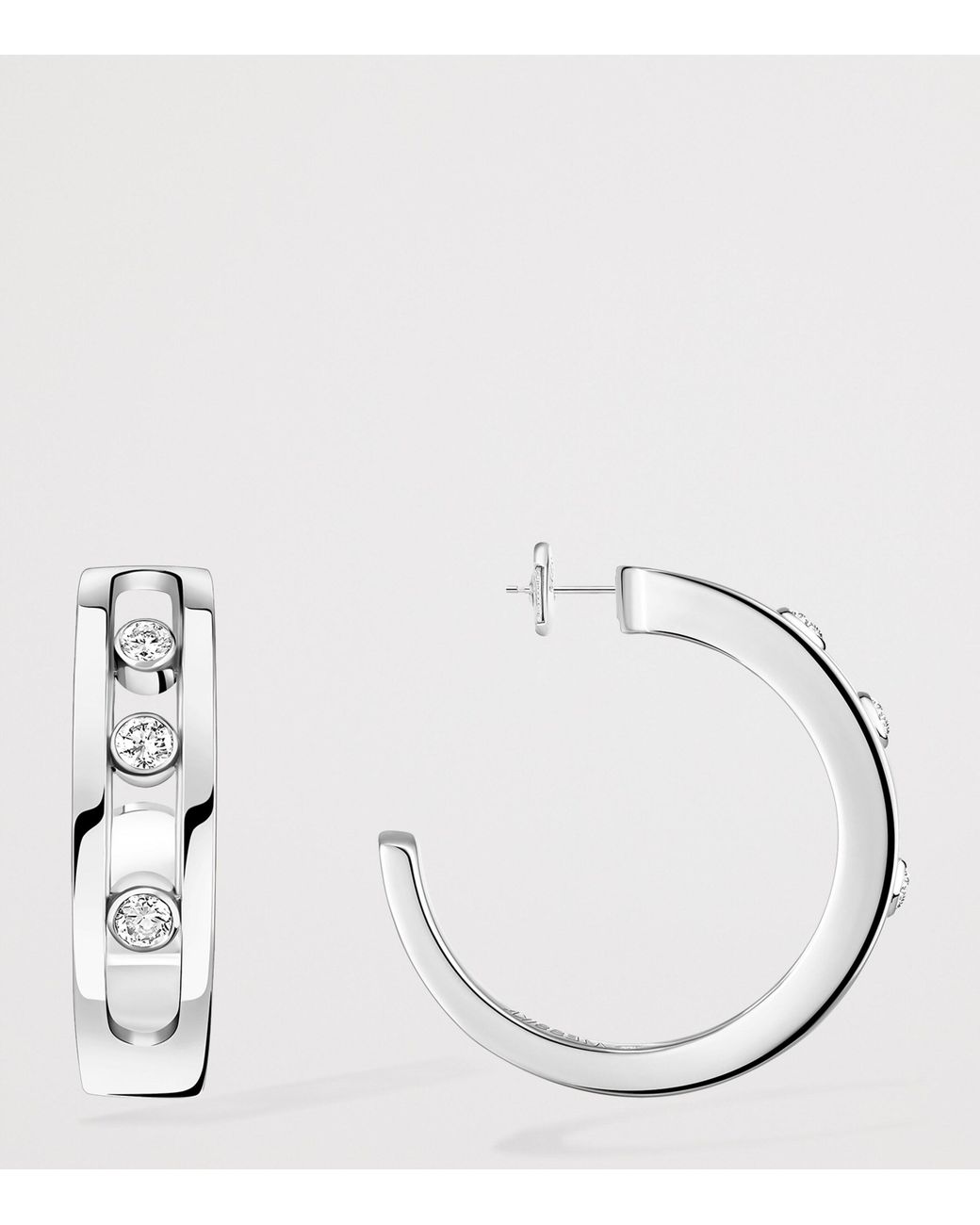 Messika Metallic Move Classique And Diamond Hoop Earrings