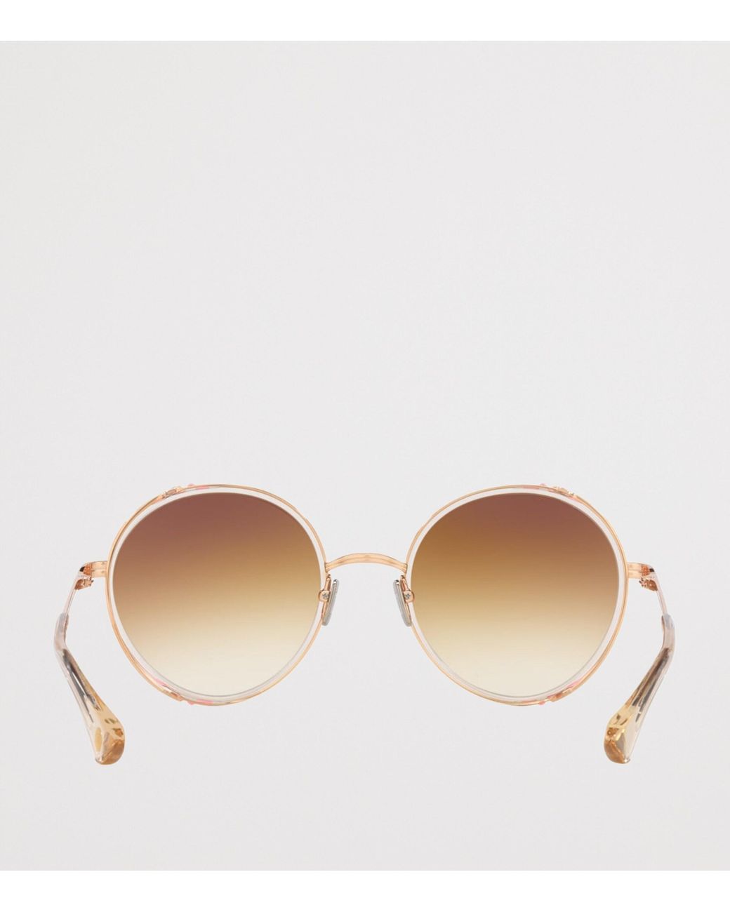 Dita Eyewear Brown Lageos Round Sunglasses