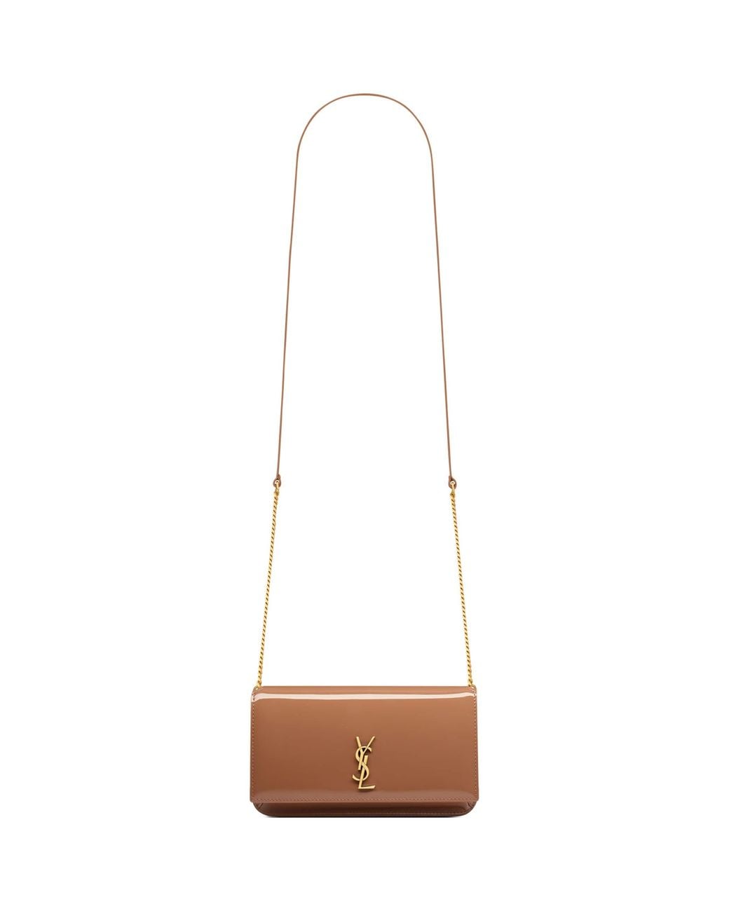Saint Laurent White Cassandre Phone Holder