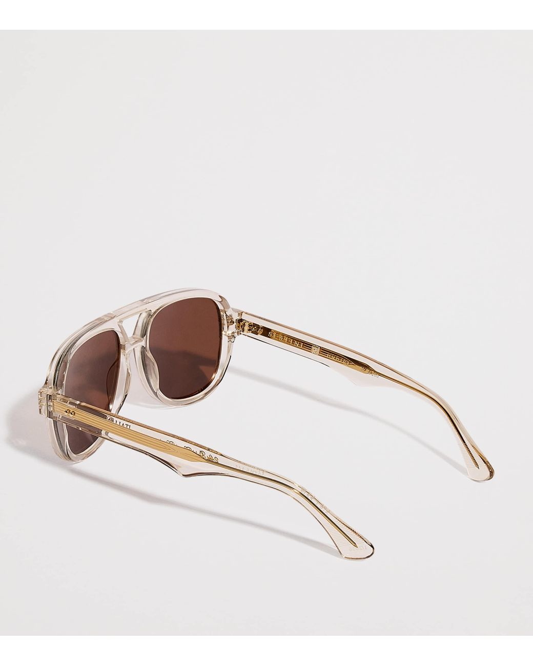 Sestini Eyewear Brown Acetate Undici Sunglasses for men