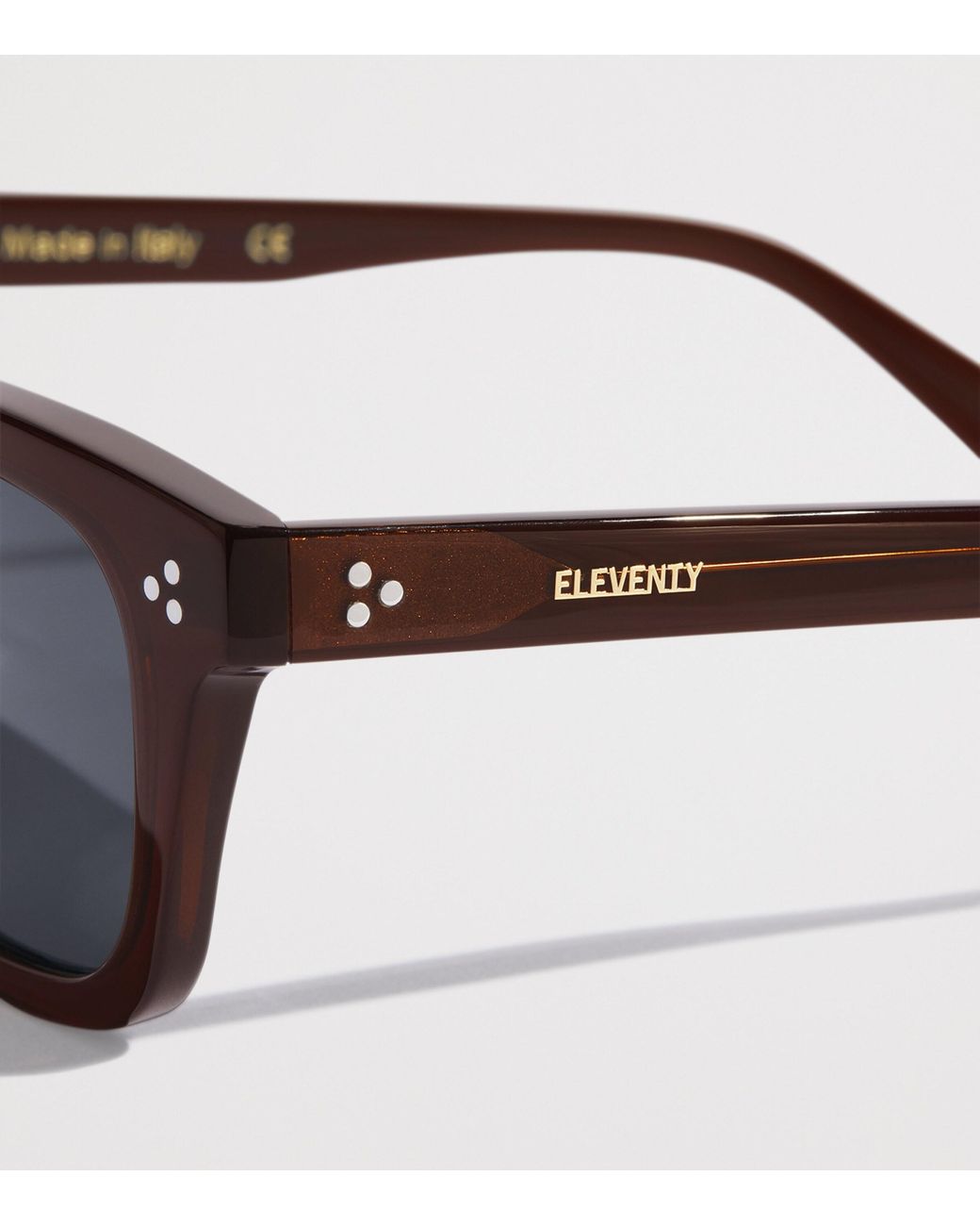 Eleventy Black Acetate Milano Sunglasses for men