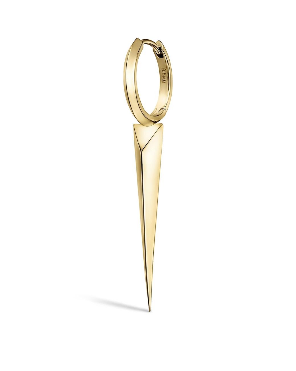 Maria Tash Metallic Faceted Grand Spike Hoop Earring