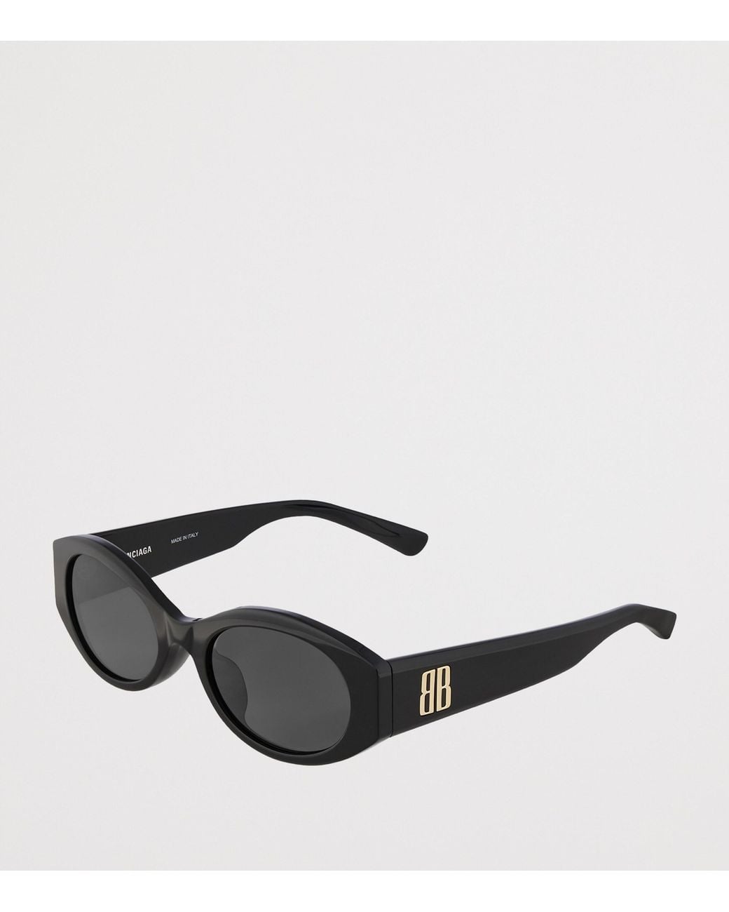 Balenciaga Black Nano Round Af Sunglasses