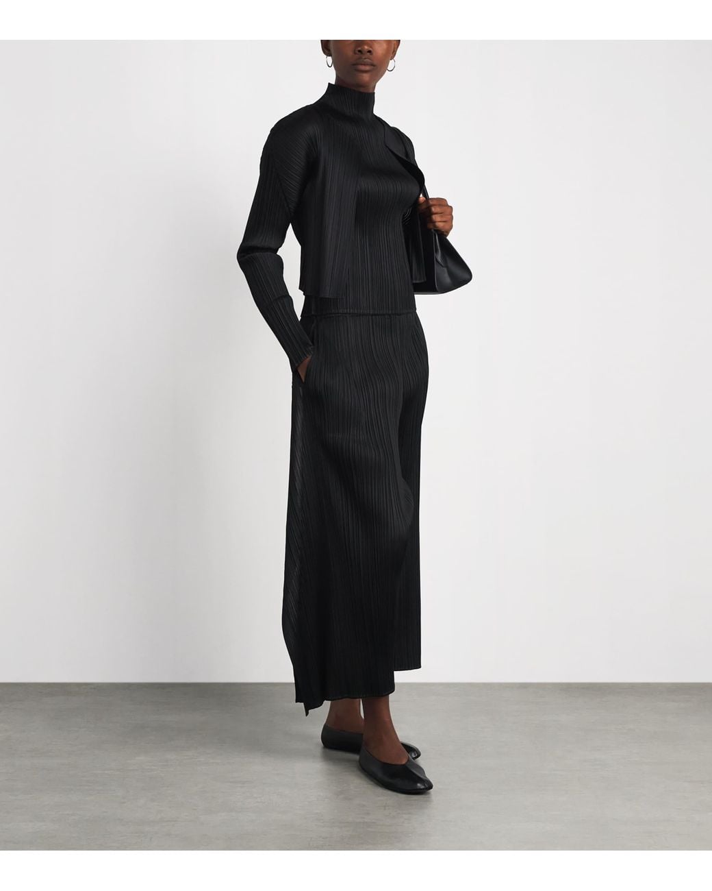 Pleats Please Issey Miyake Blue Monthly Colors September Pleated Cardigan
