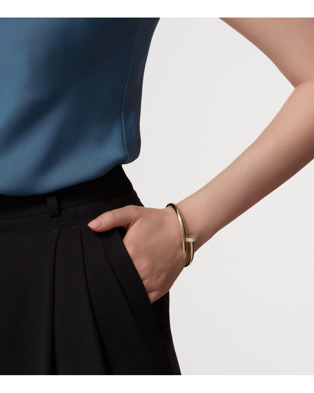 Cartier Metallic And Diamond Juste Un Clou Bracelet