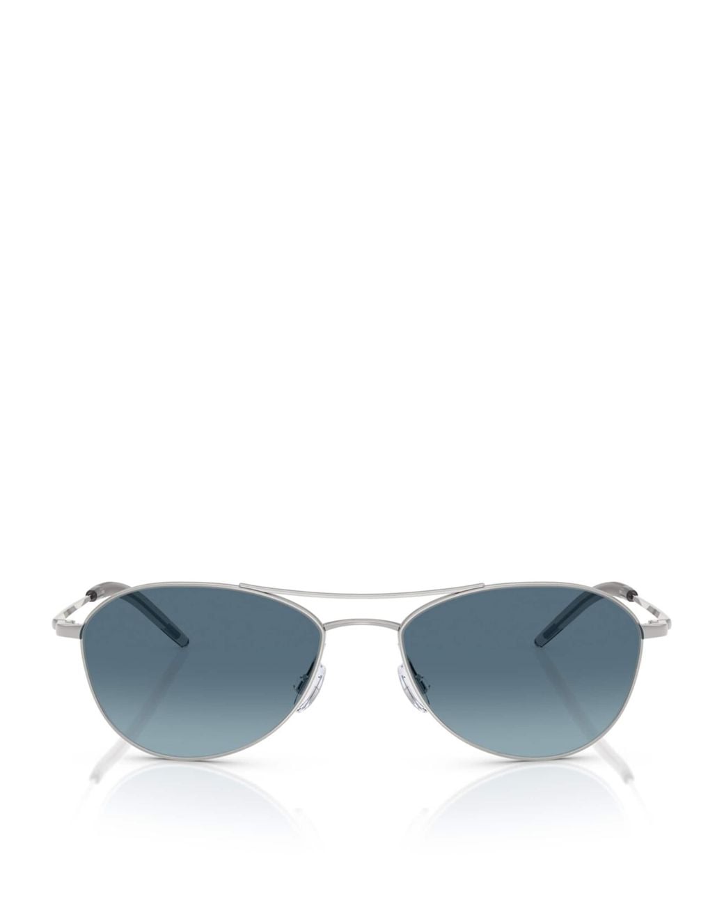 Oliver Peoples Blue Aero Ii Aviator Sunglasses