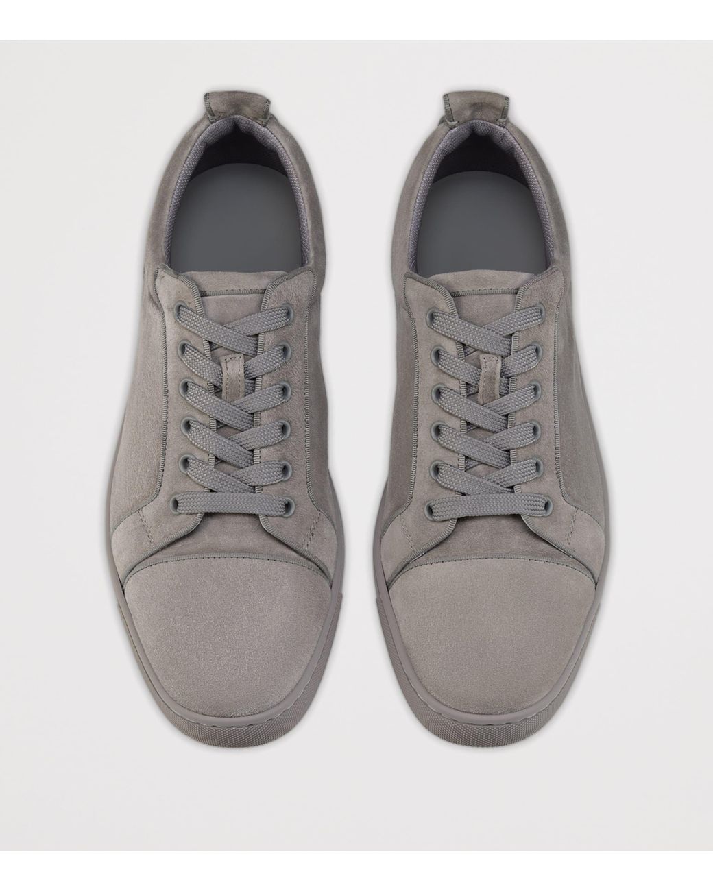 Christian Louboutin Gray Louis Jr Canopy Suede Trainers for men