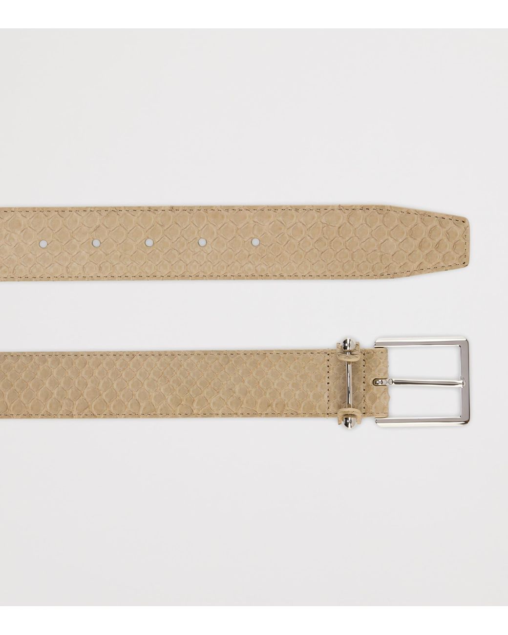 Christian Louboutin Natural Chambeliss Python Leather Belt for men