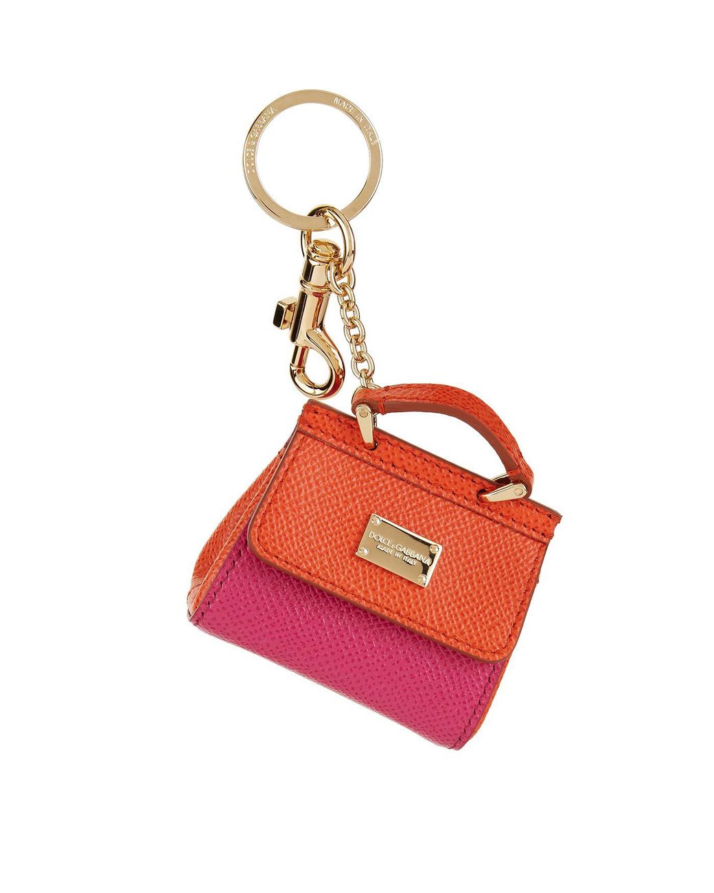 Dolce & Gabbana Mini Sicily Handbag Keyring in Red | Lyst